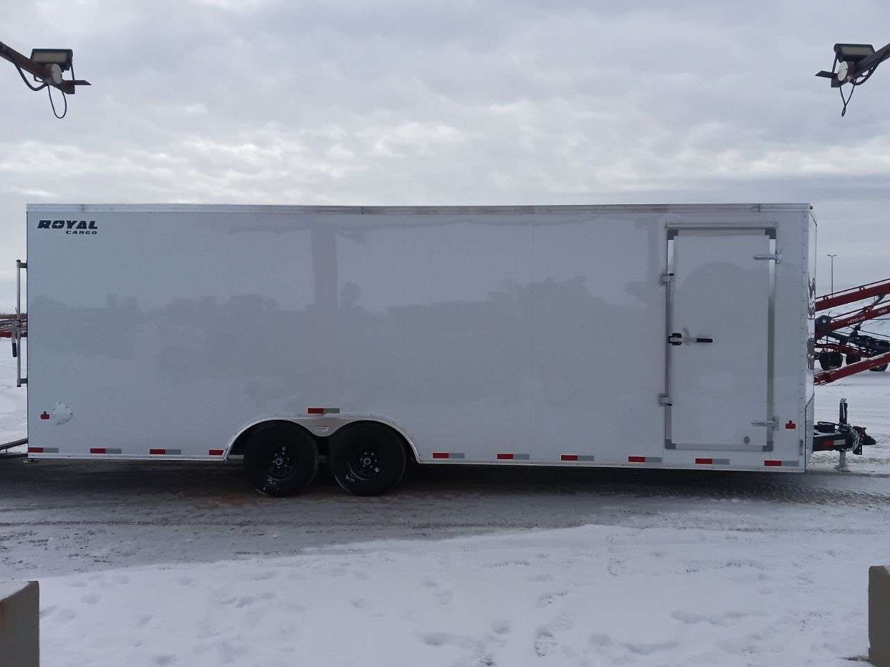 2026 Royal LARC 8'6" x 24' + V-Nose Car Hauler Trailer