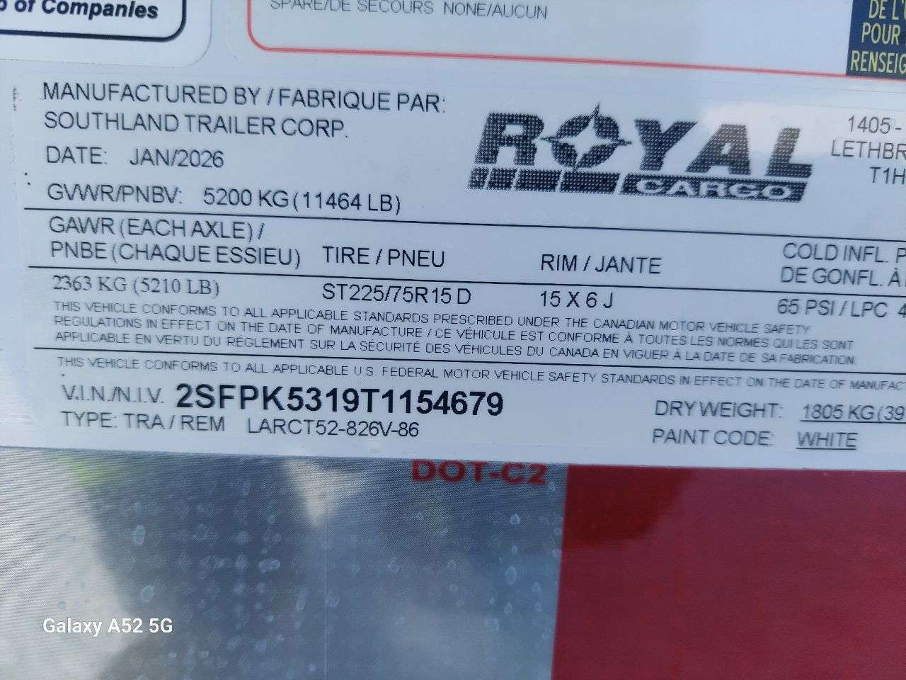 2026 Royal LARC 8'6" x 24' + V-Nose Car Hauler Trailer