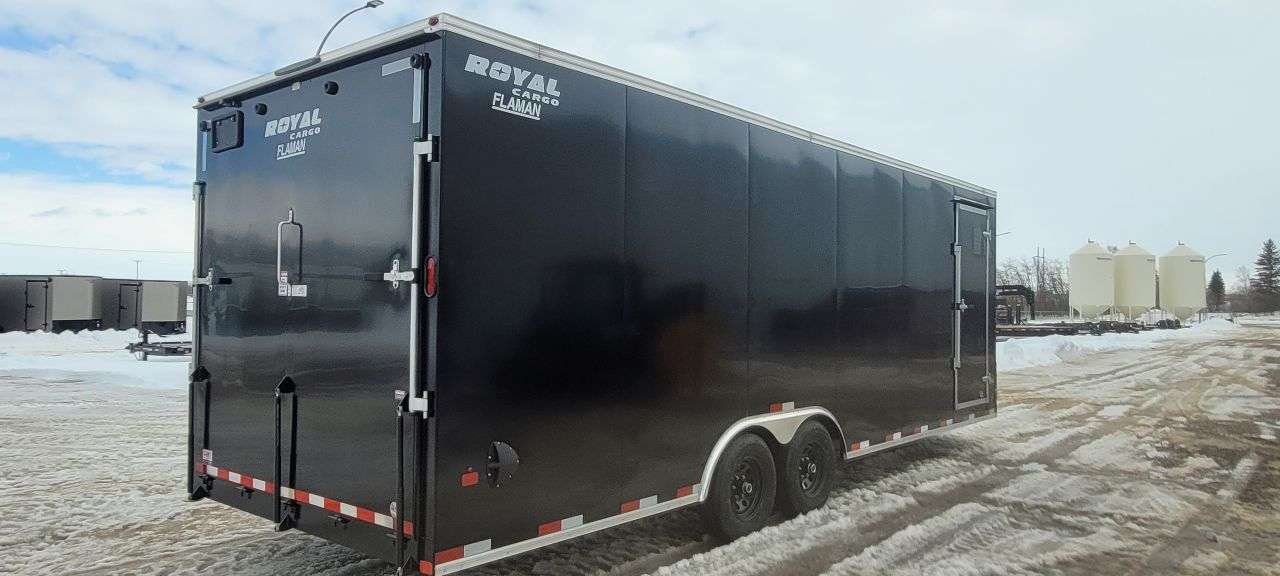 2026 Royal LARC 8'6" x 24' + V-Nose Car Hauler Trailer
