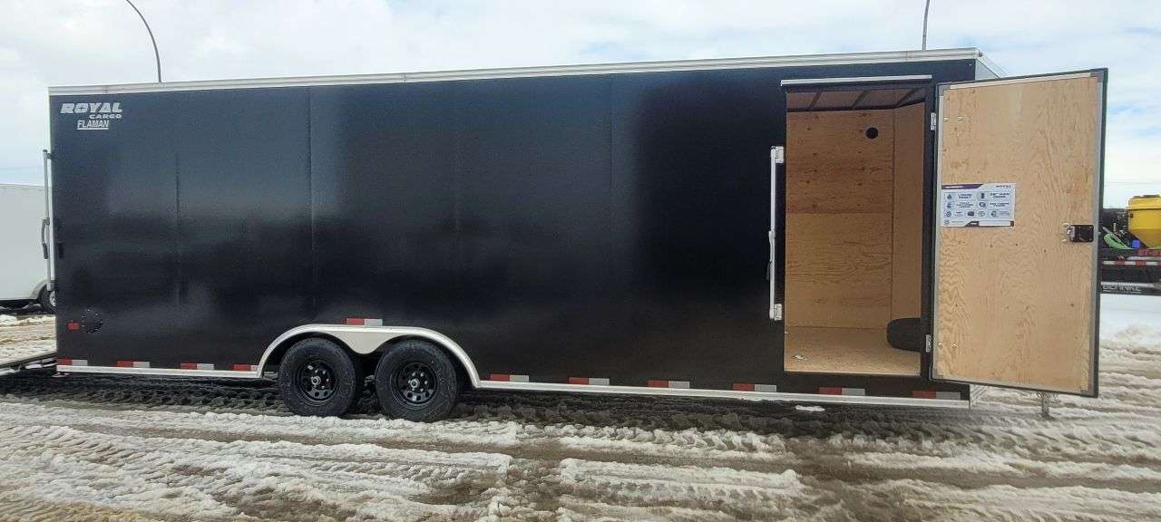 2026 Royal LARC 8'6" x 24' + V-Nose Car Hauler Trailer