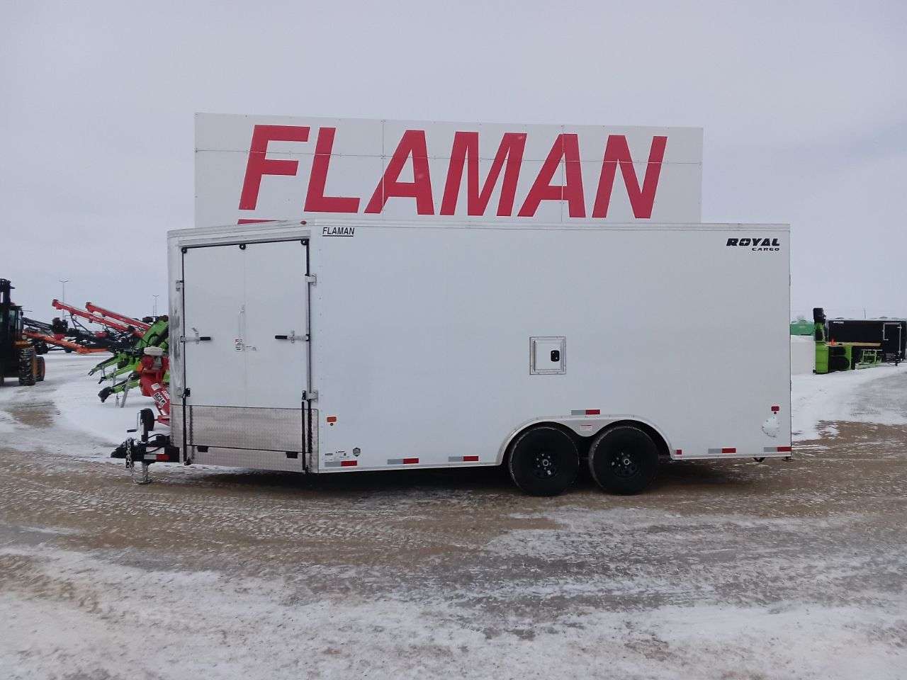 2026 Royal LARSM 8'6" x 16' + V-Nose Toy Hauler Trailer