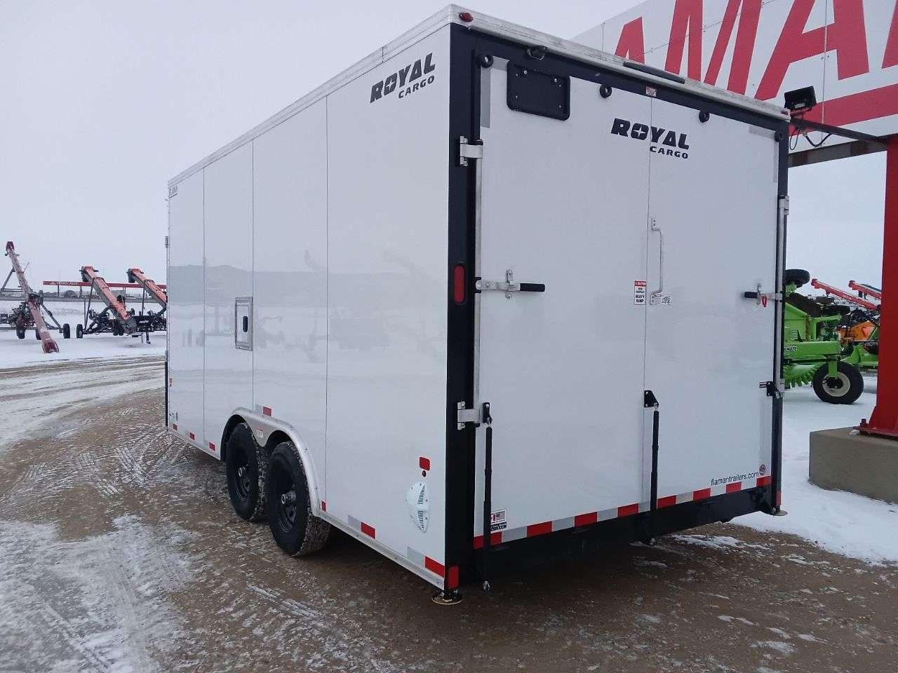 2026 Royal LARSM 8'6" x 16' + V-Nose Toy Hauler Trailer