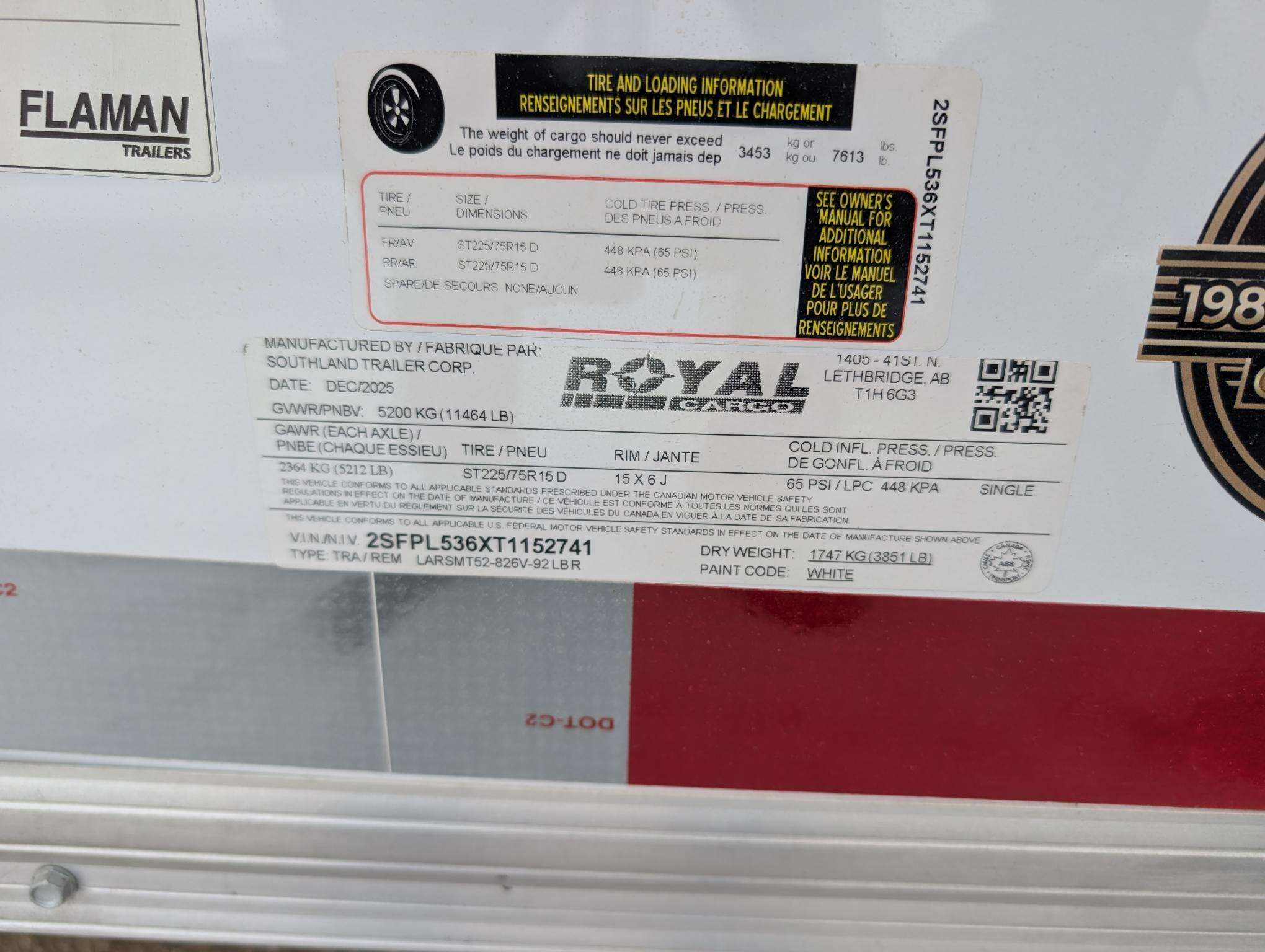 2026 Royal LARSM 8'6" x 22' + V-Nose Toy Hauler Trailer