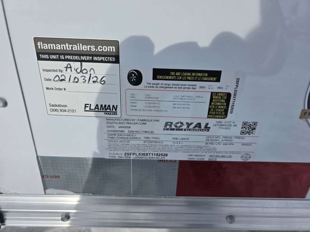 2026 Royal LARSM 8'6" x 22' + V-Nose Toy Hauler Trailer