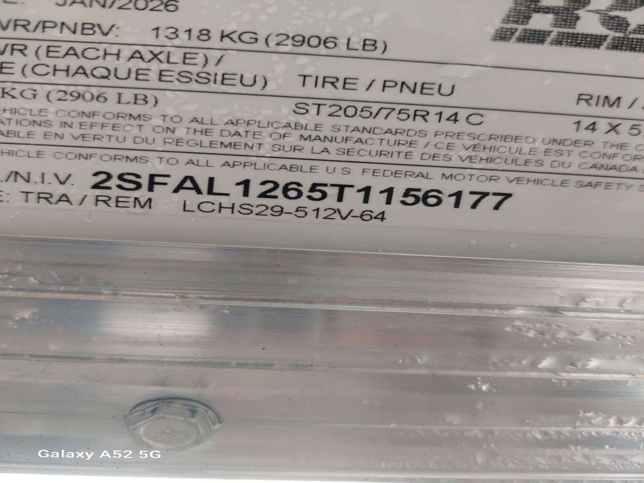 2026 Royal LCH 5' x 10' + V-Nose Cargo Trailer