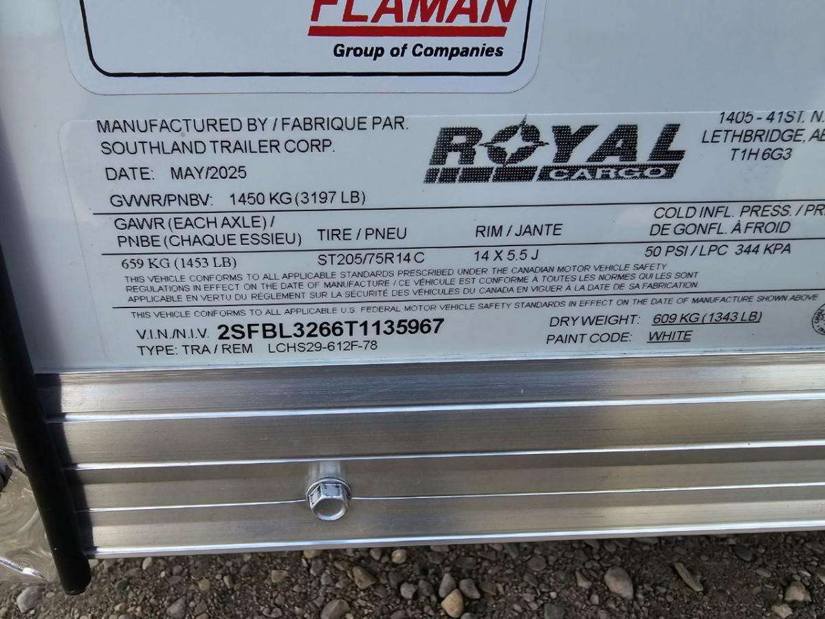 2026 Royal LCH 6' x 12' Flat Front Cargo