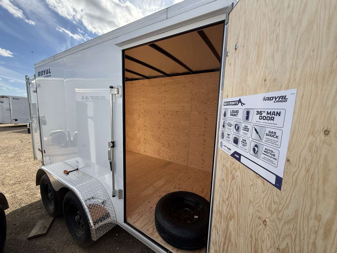 2026 Royal LCH 6' x 12' + V-Nose Cargo Trailer