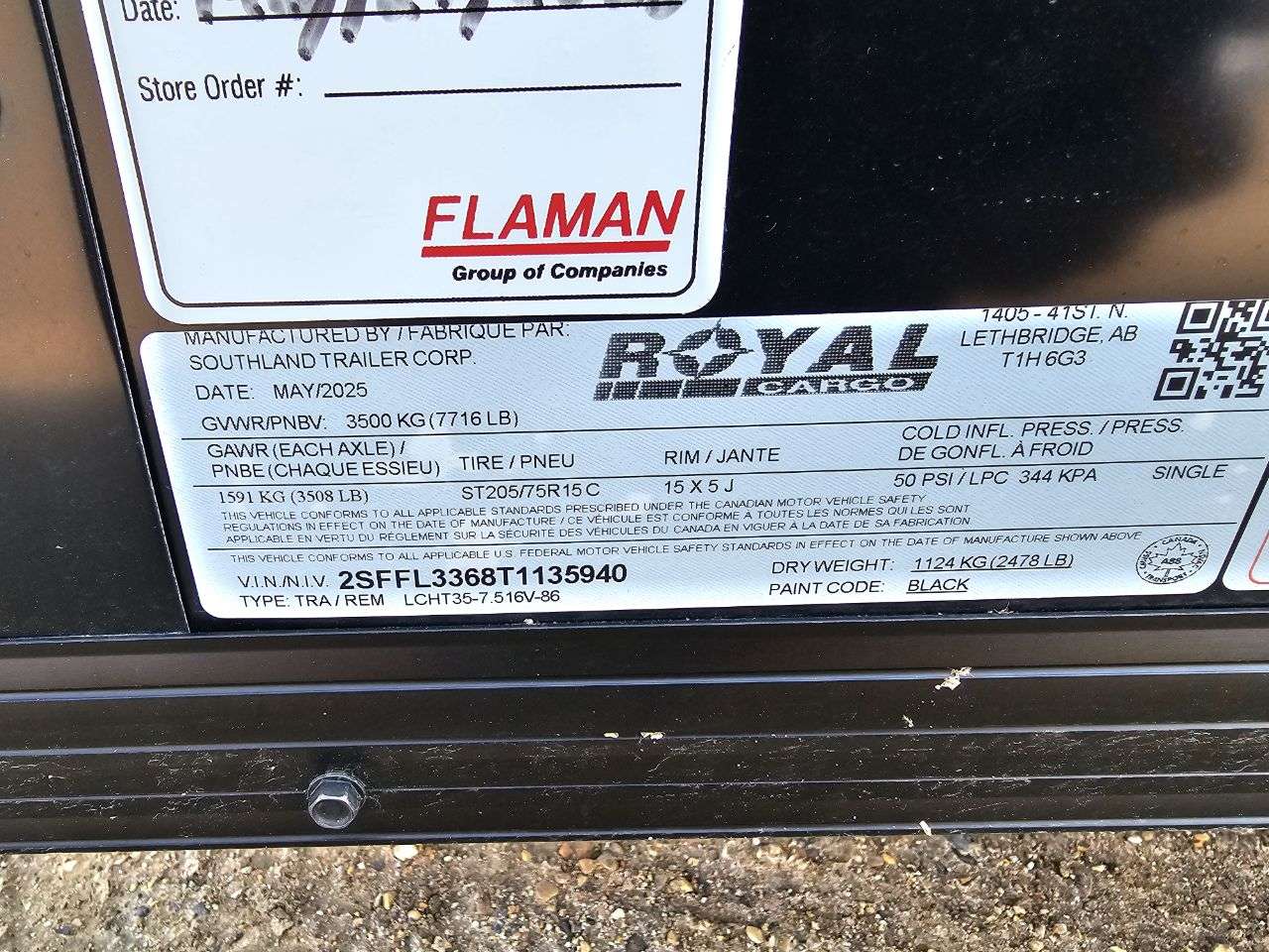 2026 Royal LCH 7'6" x 14' + V-Nose Cargo