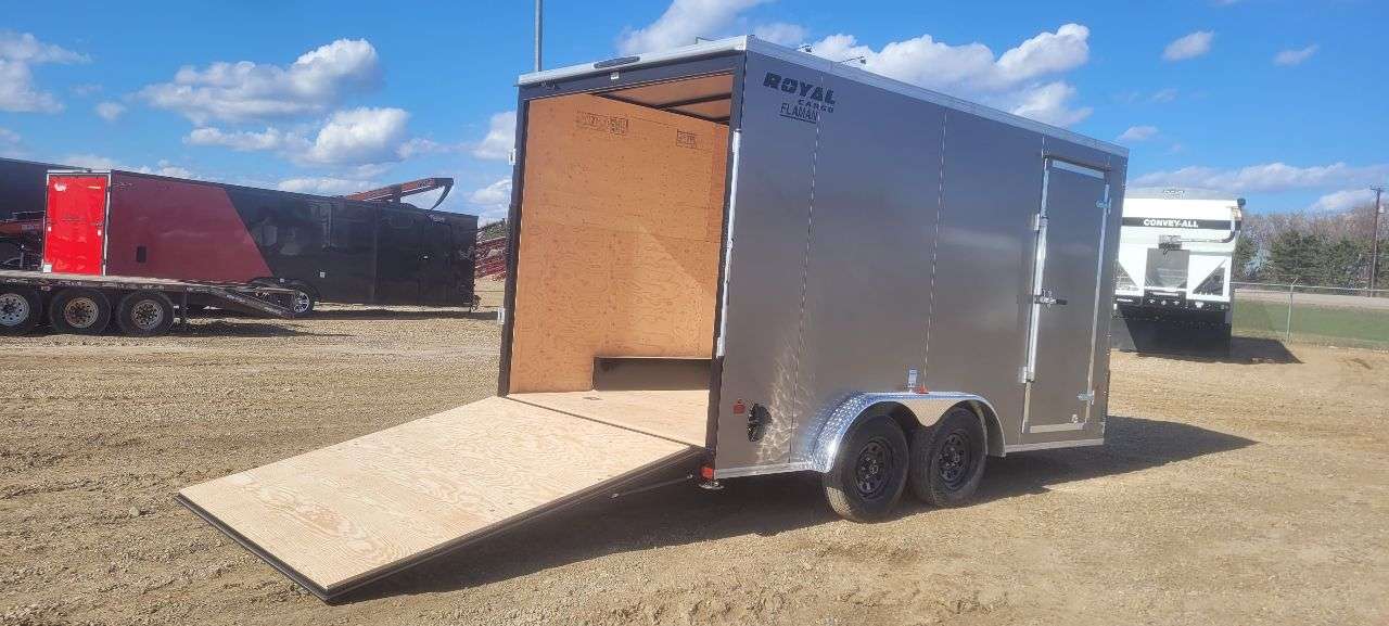 2026 Royal LCH 7'6" x 14' + V-Nose Cargo Trailer