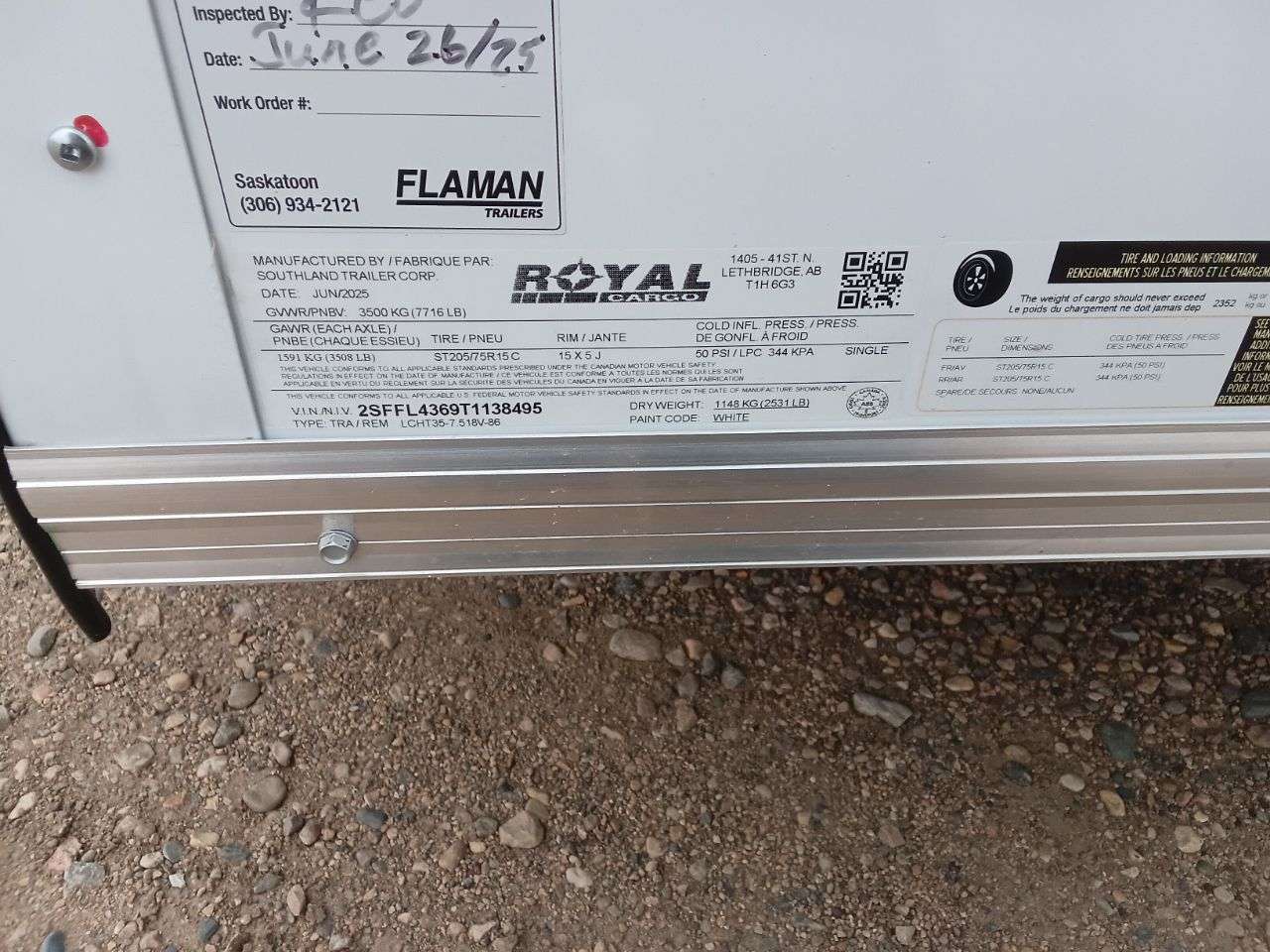 2026 Royal LCH 7'6" x 16' + V-Nose Cargo
