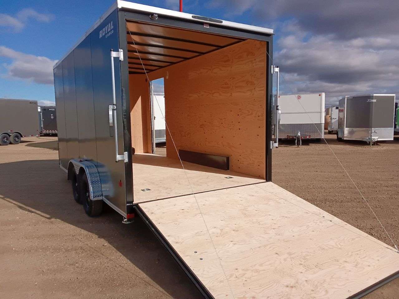 2026 Royal LCH 7'6" x 16' + V-Nose Cargo Trailer