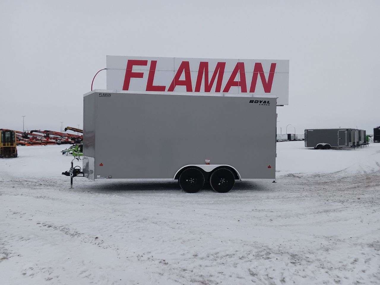 2026 Royal LCH 7'6" x 16' + V-Nose Cargo Trailer