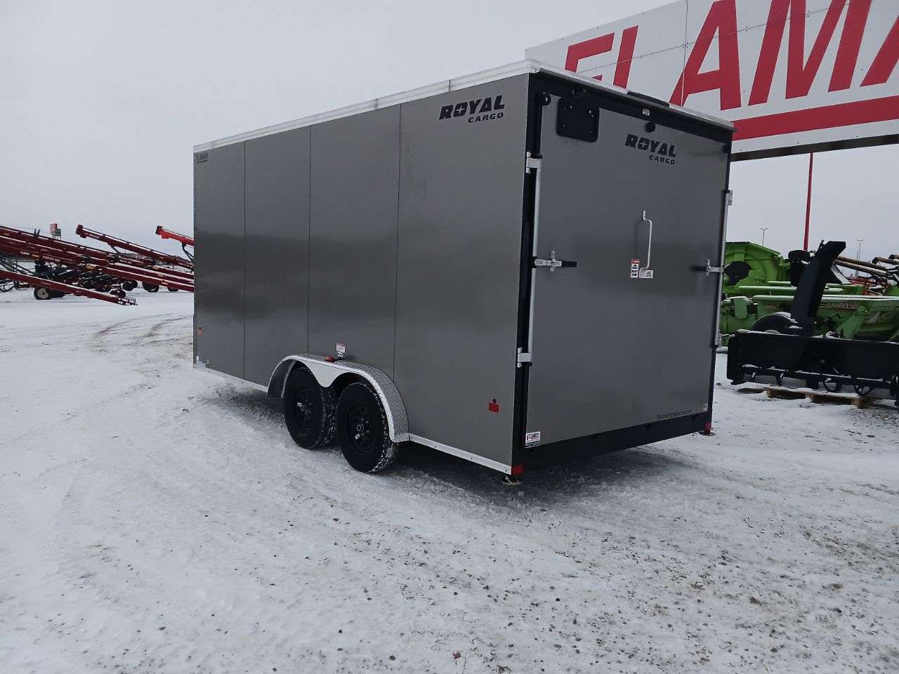 2026 Royal LCH 7'6" x 16' + V-Nose Cargo Trailer
