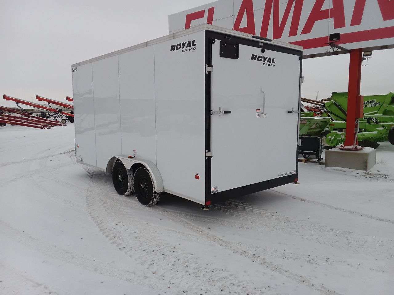 2026 Royal LCH 7'6" x 16' + V-Nose Cargo Trailer