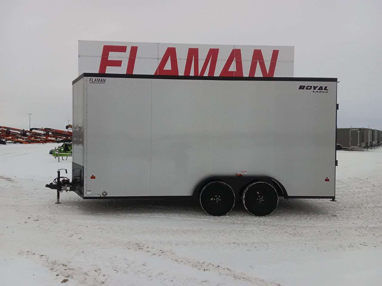2026 Royal LCH 7'6" x 16' + V-Nose Cargo Trailer