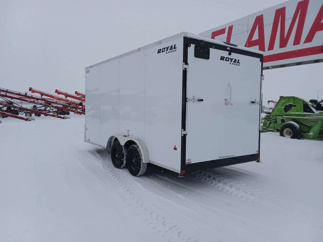 2026 Royal LCH 7'6" x 16' + V-Nose Cargo Trailer