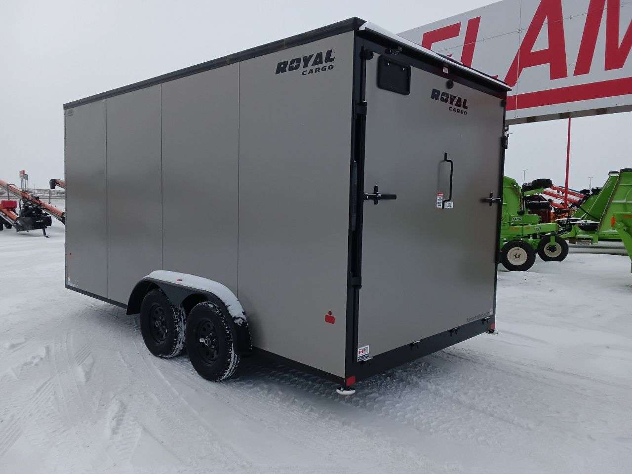 2026 Royal LCH 7'6" x 16' + V-Nose Cargo Trailer