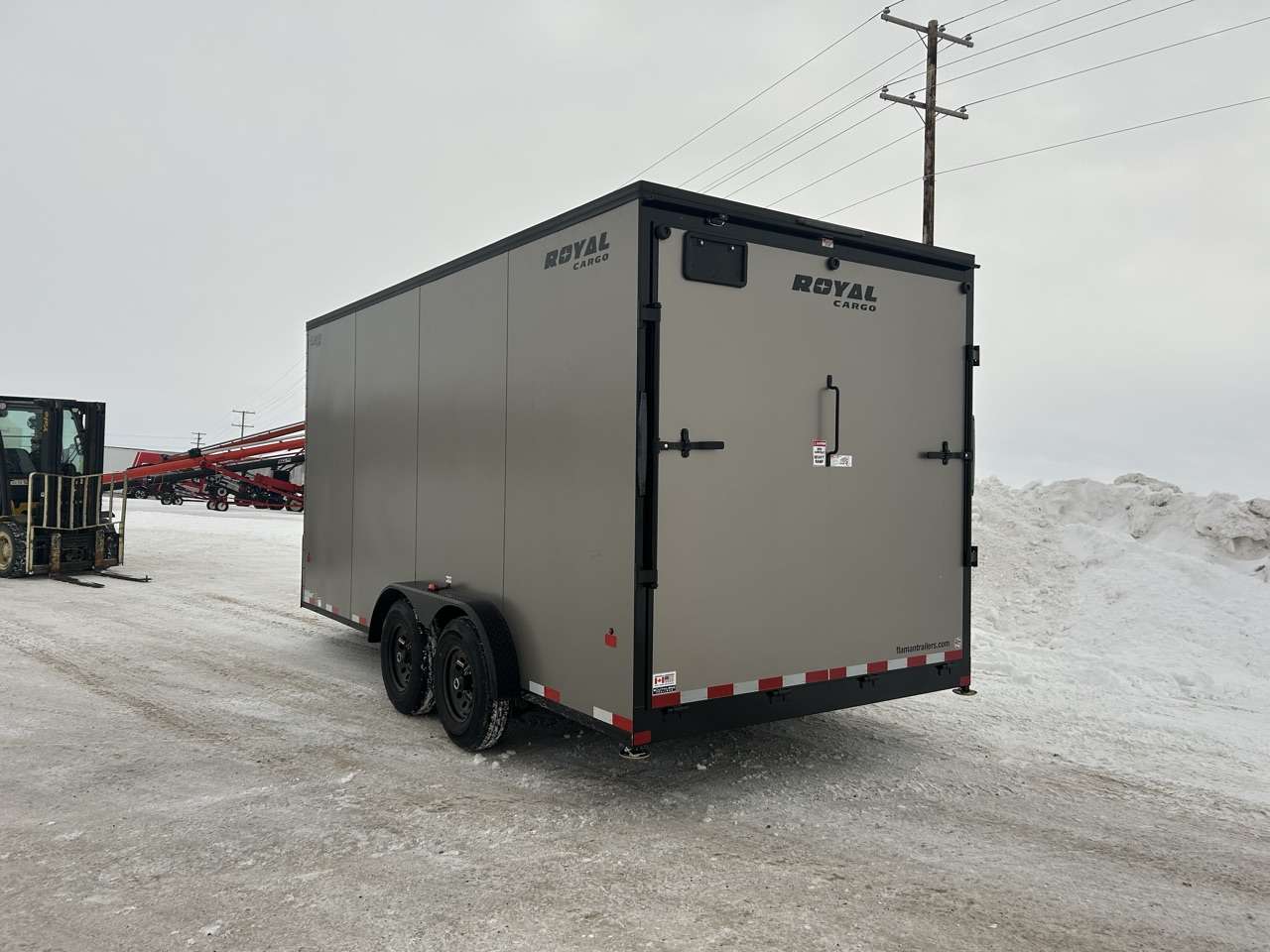 2026 Royal LCH 7'6" x 16' + V-Nose Cargo Trailer
