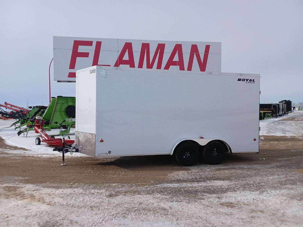 2026 Royal LCH 7'6" x 16' + V-Nose Cargo Trailer