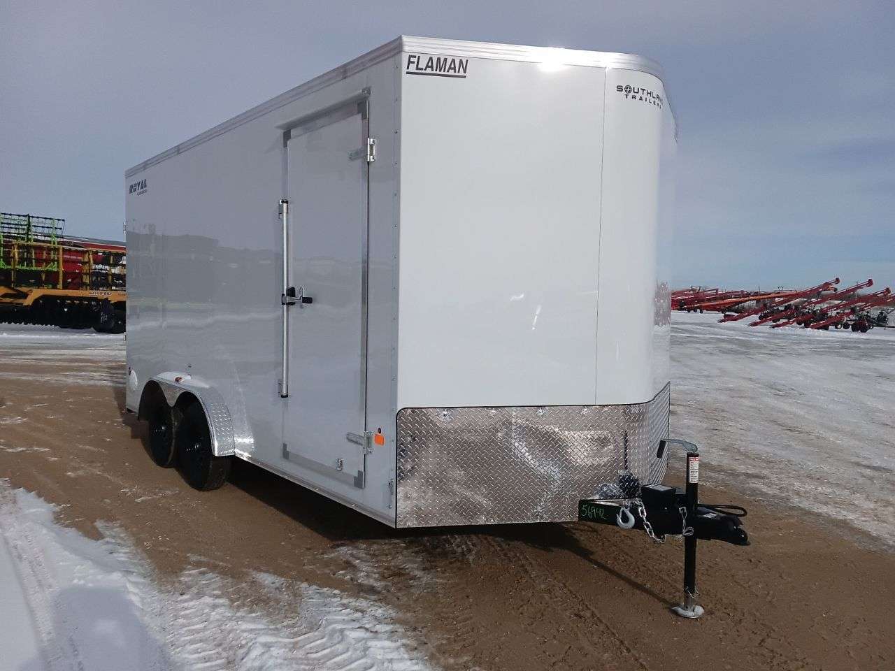 2026 Royal LCH 7'6" x 16' + V-Nose Cargo Trailer