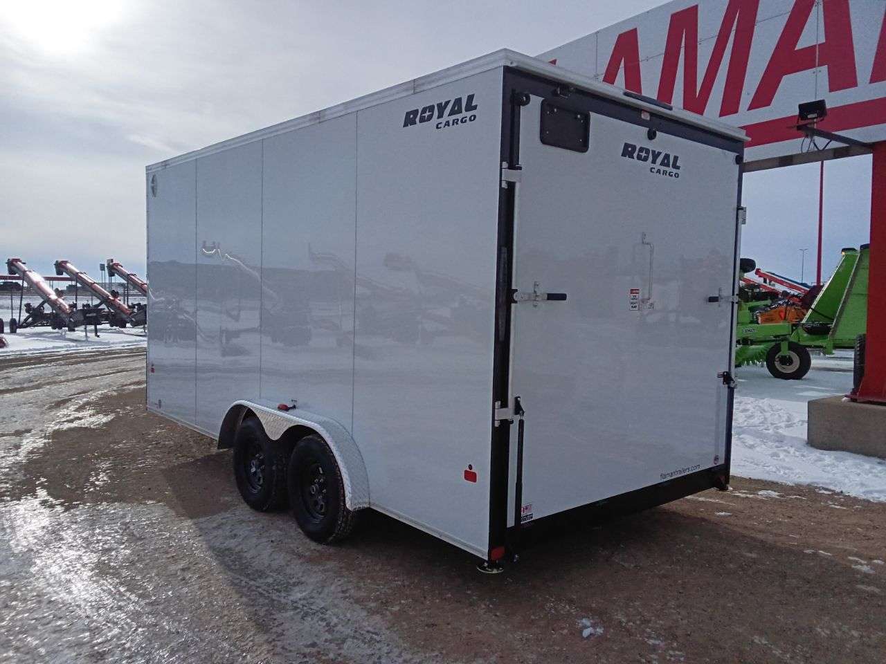 2026 Royal LCH 7'6" x 16' + V-Nose Cargo Trailer