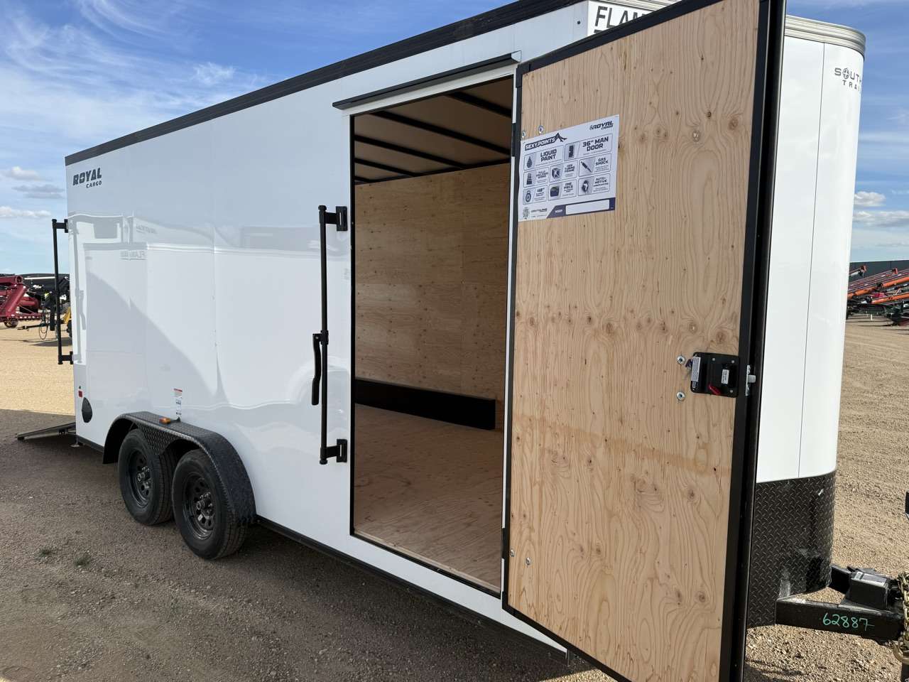 2026 Royal LCH 7'6" x 16' + V-Nose Cargo Trailer