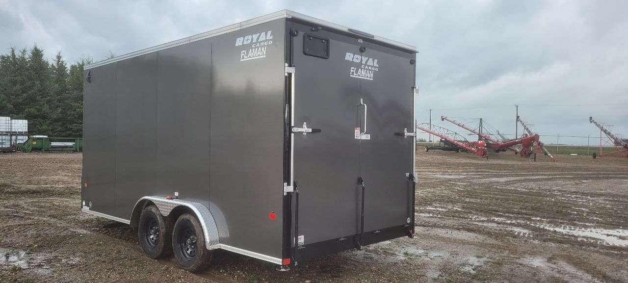 2026 Royal LCH 7'6" x 16' + V-Nose Cargo Trailer