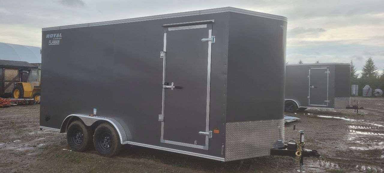 2026 Royal LCH 7'6" x 16' + V-Nose Cargo Trailer