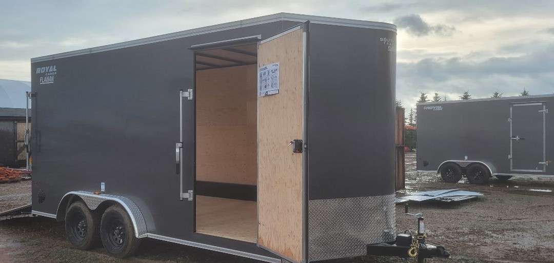 2026 Royal LCH 7'6" x 16' + V-Nose Cargo Trailer