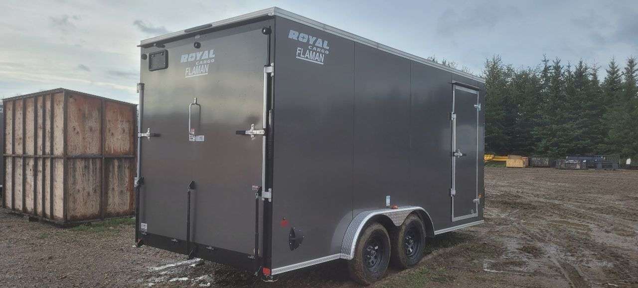 2026 Royal LCH 7'6" x 16' + V-Nose Cargo Trailer