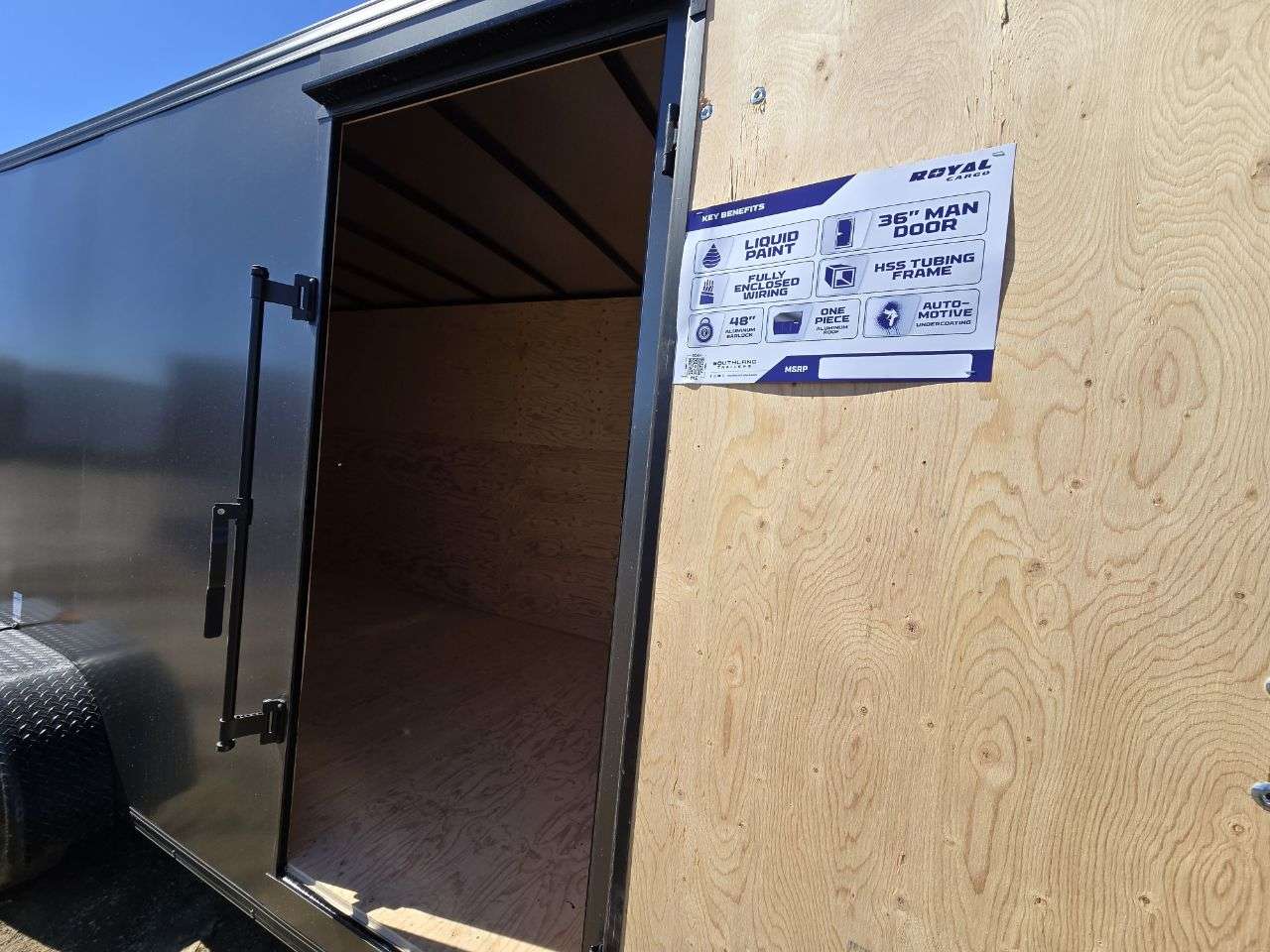 2026 Royal LCH 7' x 16' + V-Nose Cargo Trailer