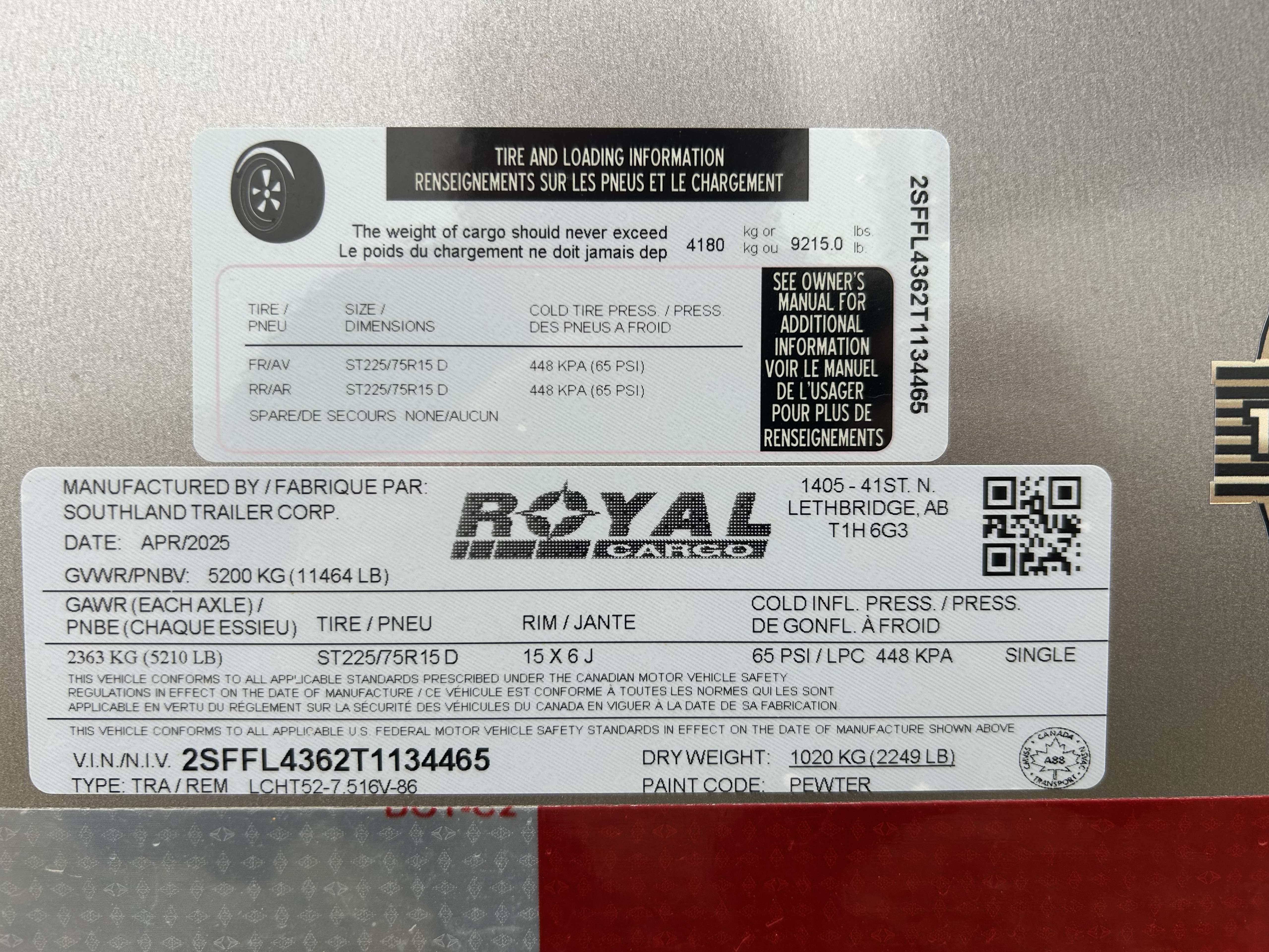 2026 Royal LCH 8'6" x 16' Custom Cargo Trailer