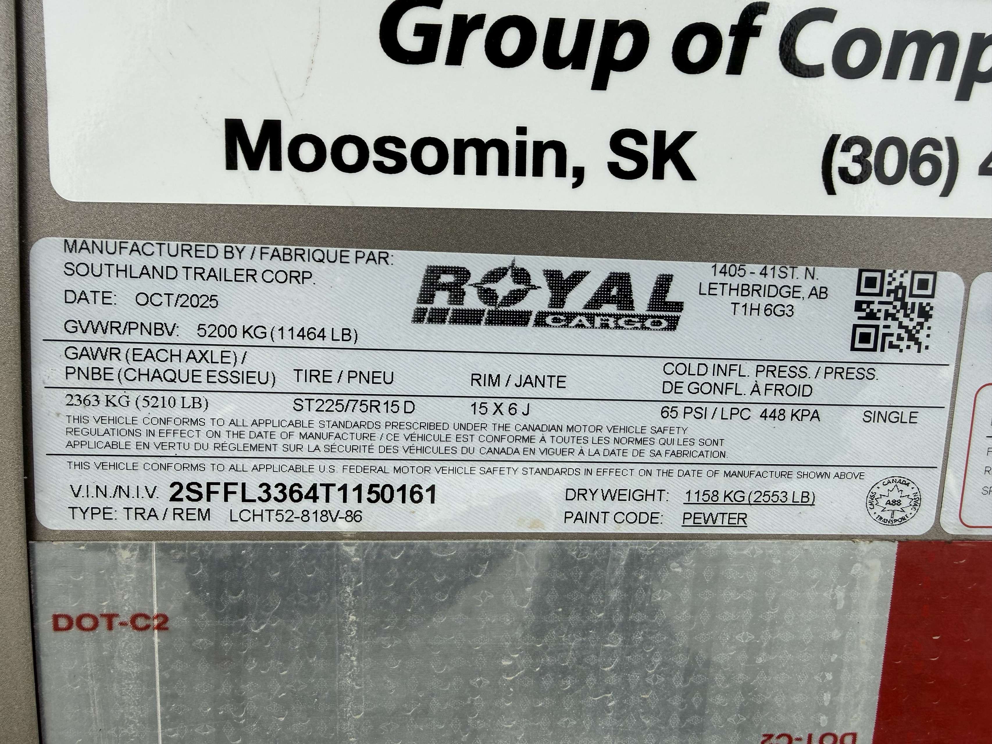 2026 Royal LCH 8'6" x 16' + V-Nose Cargo Trailer