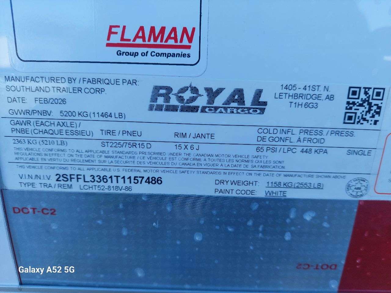 2026 Royal LCH 8'6" x 16' + V-Nose Cargo Trailer