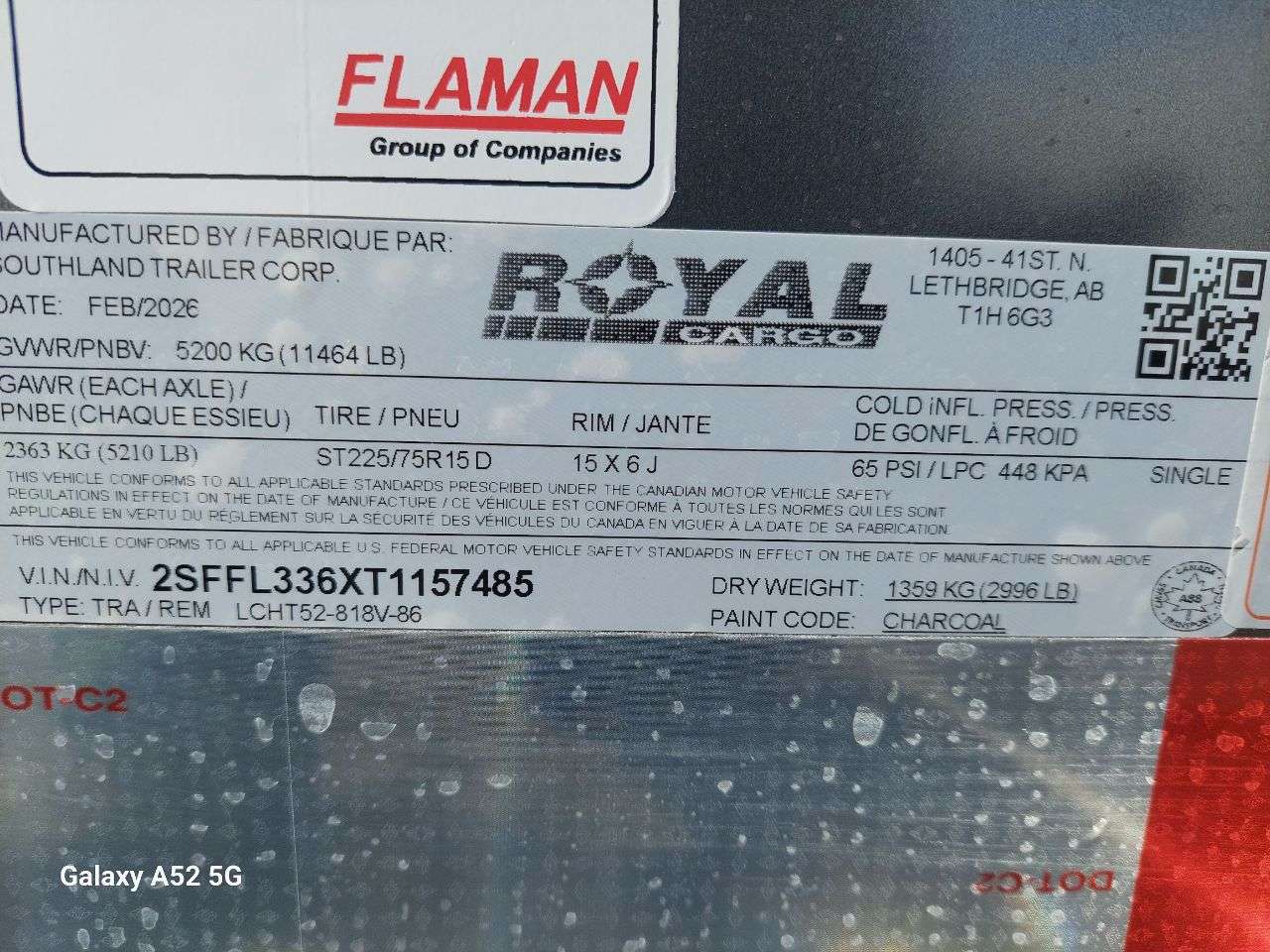 2026 Royal LCH 8'6" x 16' + V-Nose Cargo Trailer