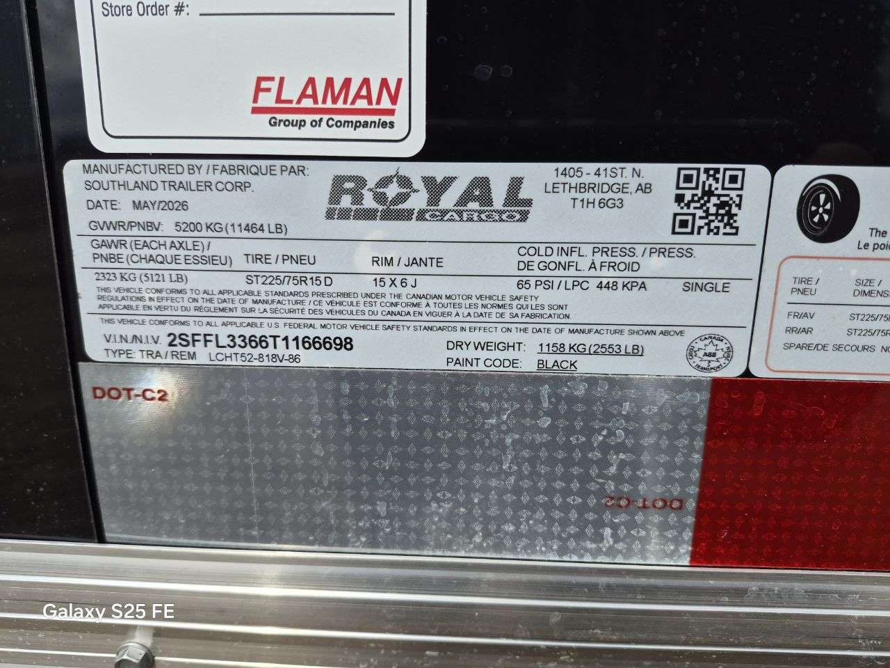 2026 Royal LCH 8'6" x 16' + V-Nose Cargo Trailer
