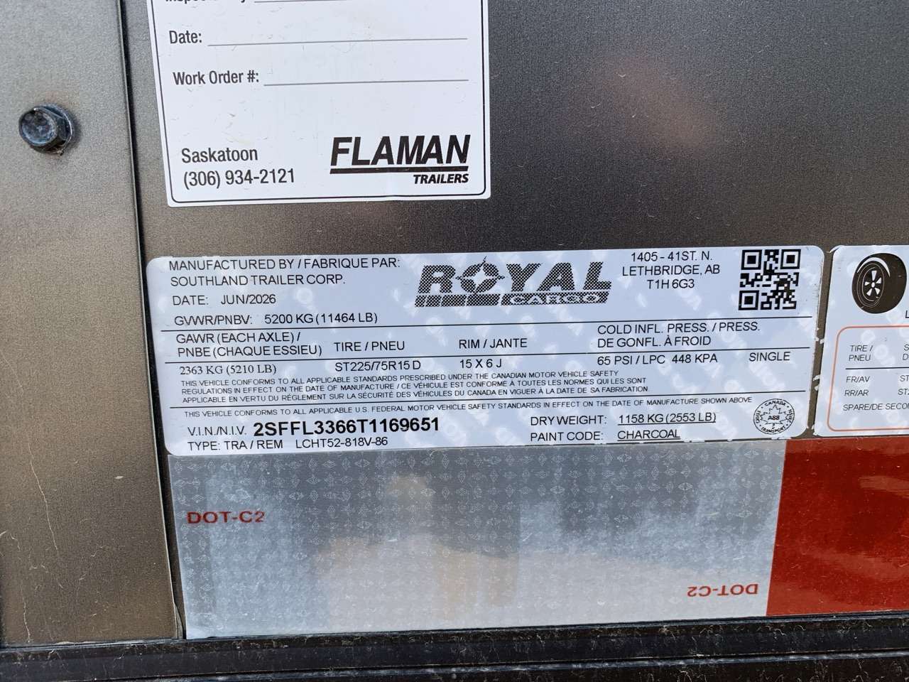 2026 Royal LCH 8'6" x 16' + V-Nose Cargo Trailer