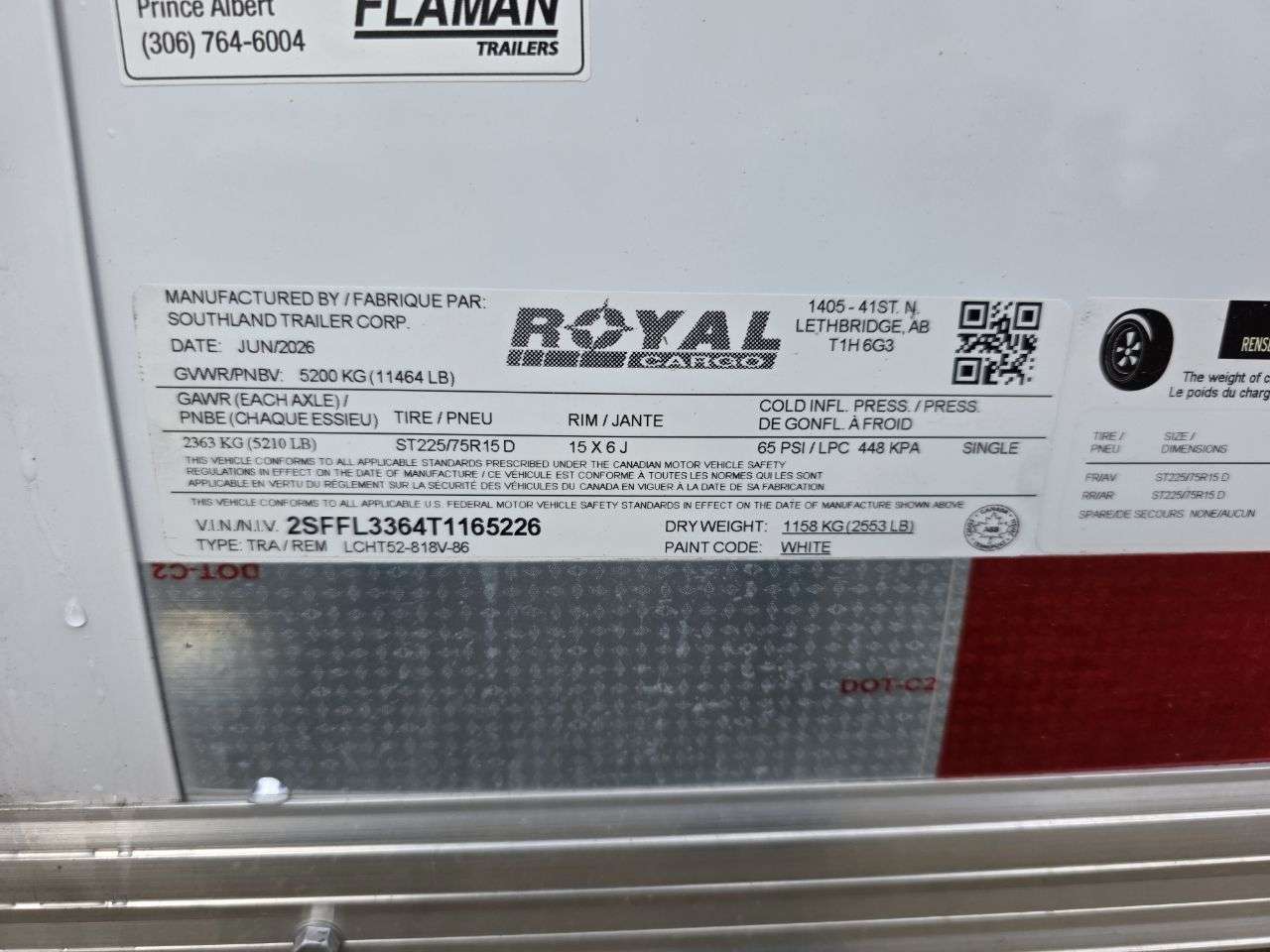 2026 Royal LCH 8'6" x 16' + V-Nose Cargo Trailer