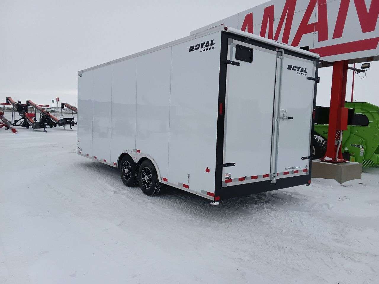 2026 Royal LCH 8'6" x 20' + V-Nose Car Hauler Trailer