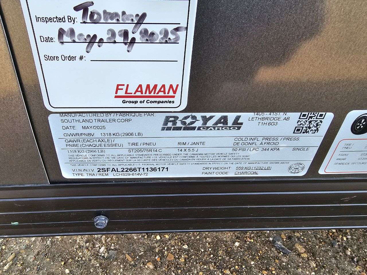 2026 Royal LCHY 6' x 12' + V-Nose Cargo