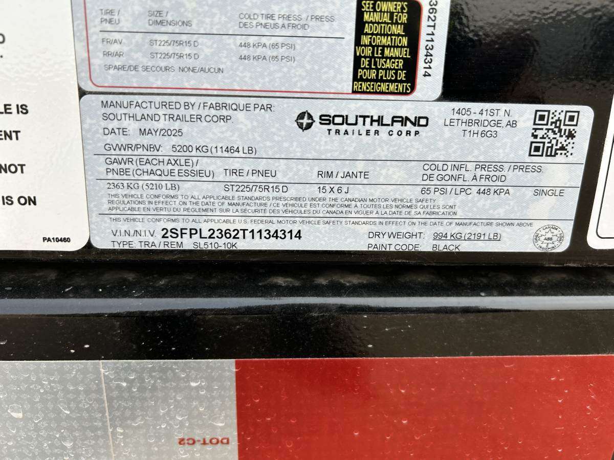 2026 Southland 10K 5' x 10' Dump