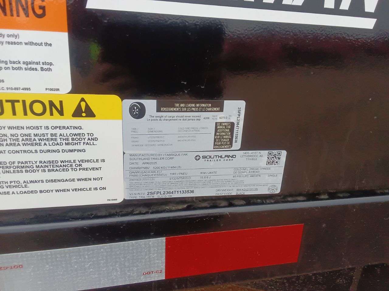 2026 Southland 10K 5' x 10' Dump