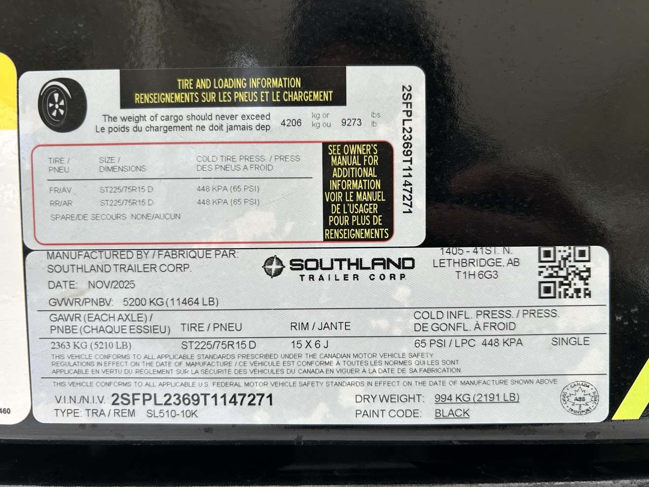 2026 Southland 10K 5' x 10' Dump Trailer