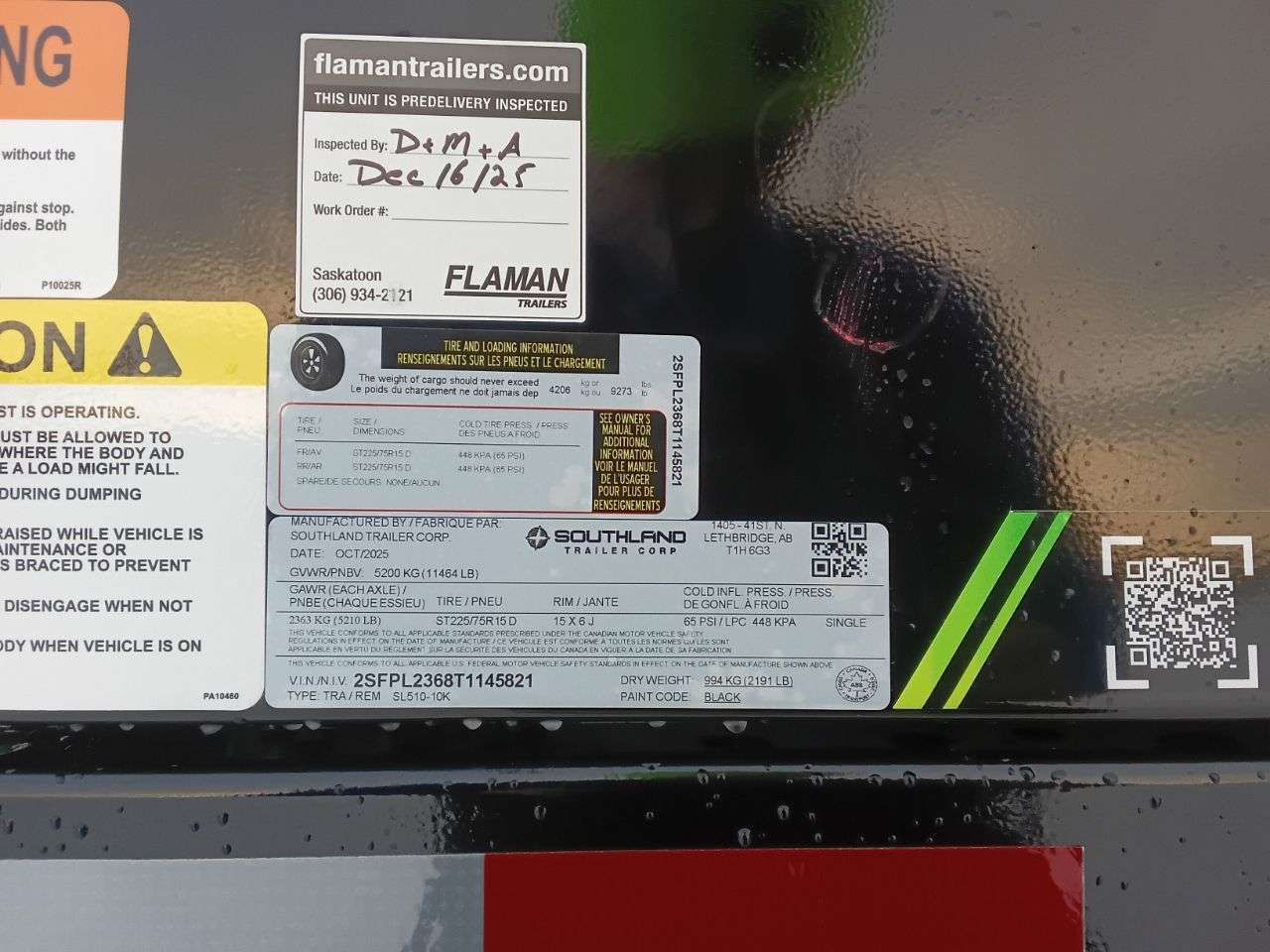 2026 Southland 10K 5' x 10' Dump Trailer