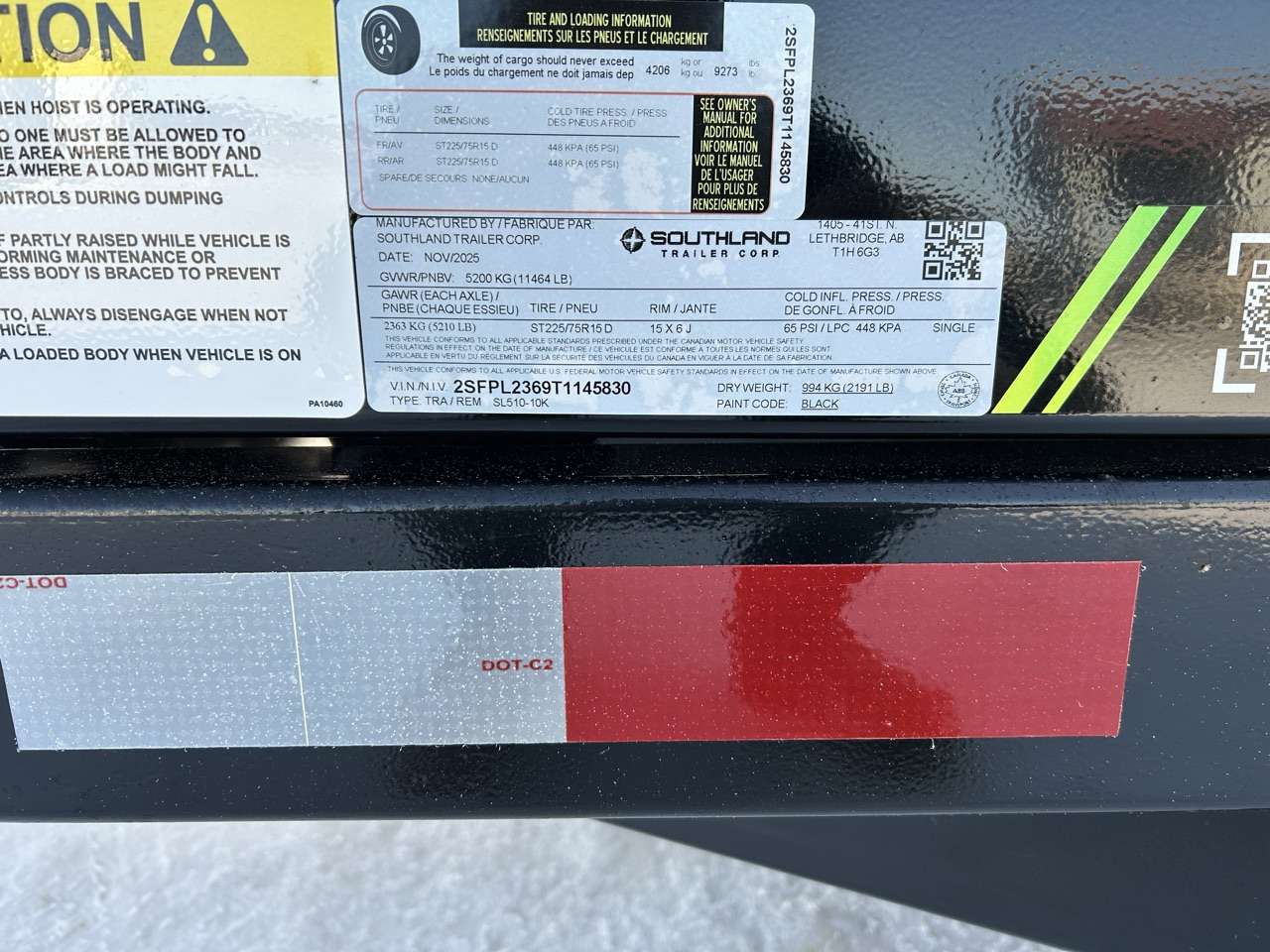 2026 Southland 10K 5' x 10' Dump Trailer