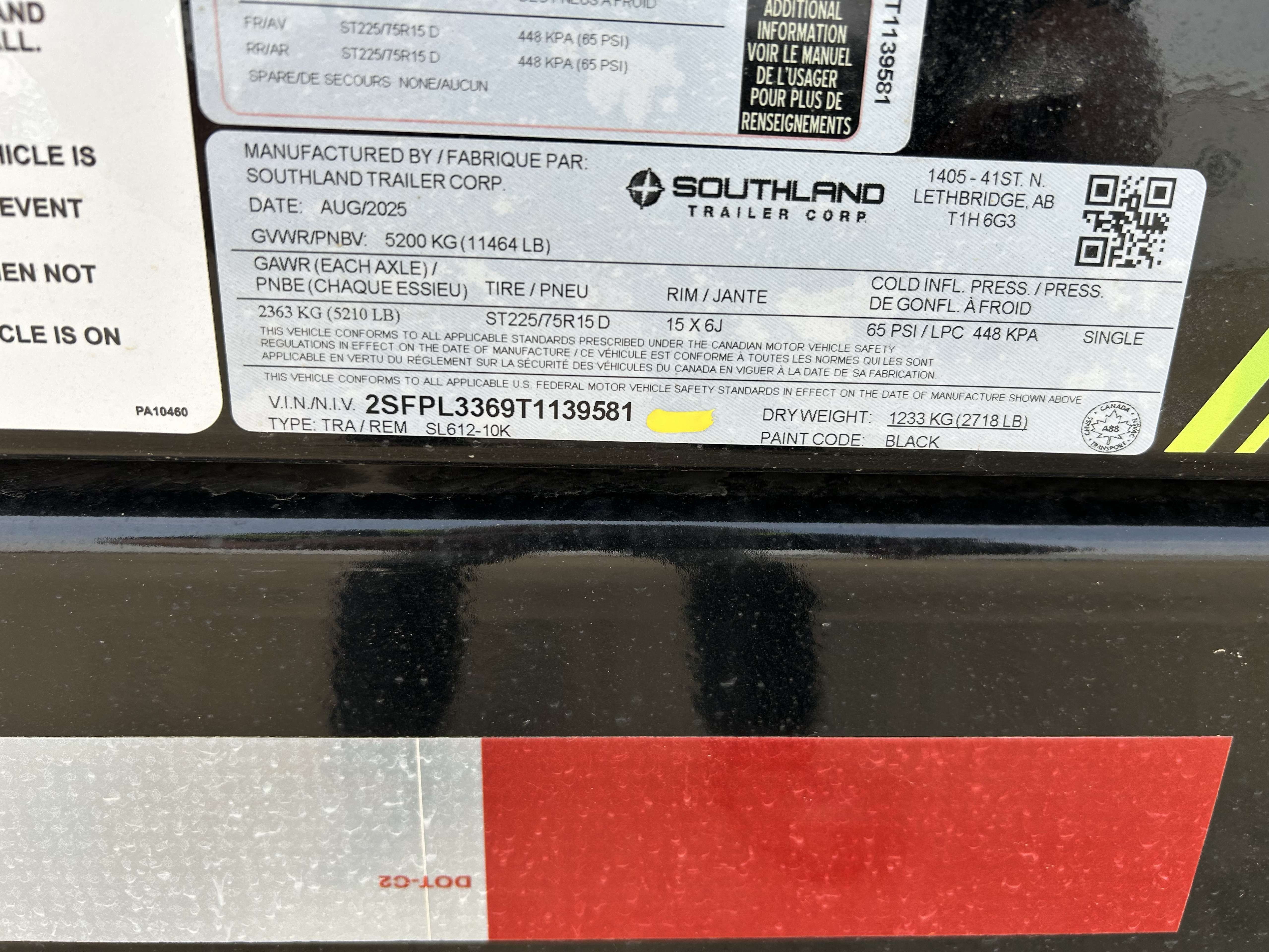 2026 Southland 10K 6' x 12' Dump Trailer