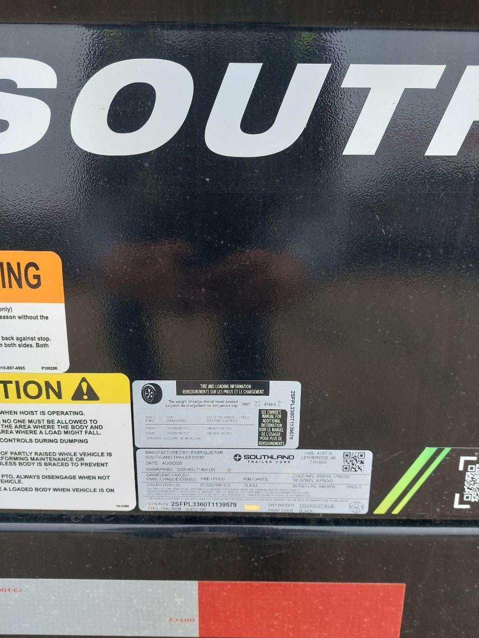 2026 Southland 10K 6' x 12' Dump Trailer