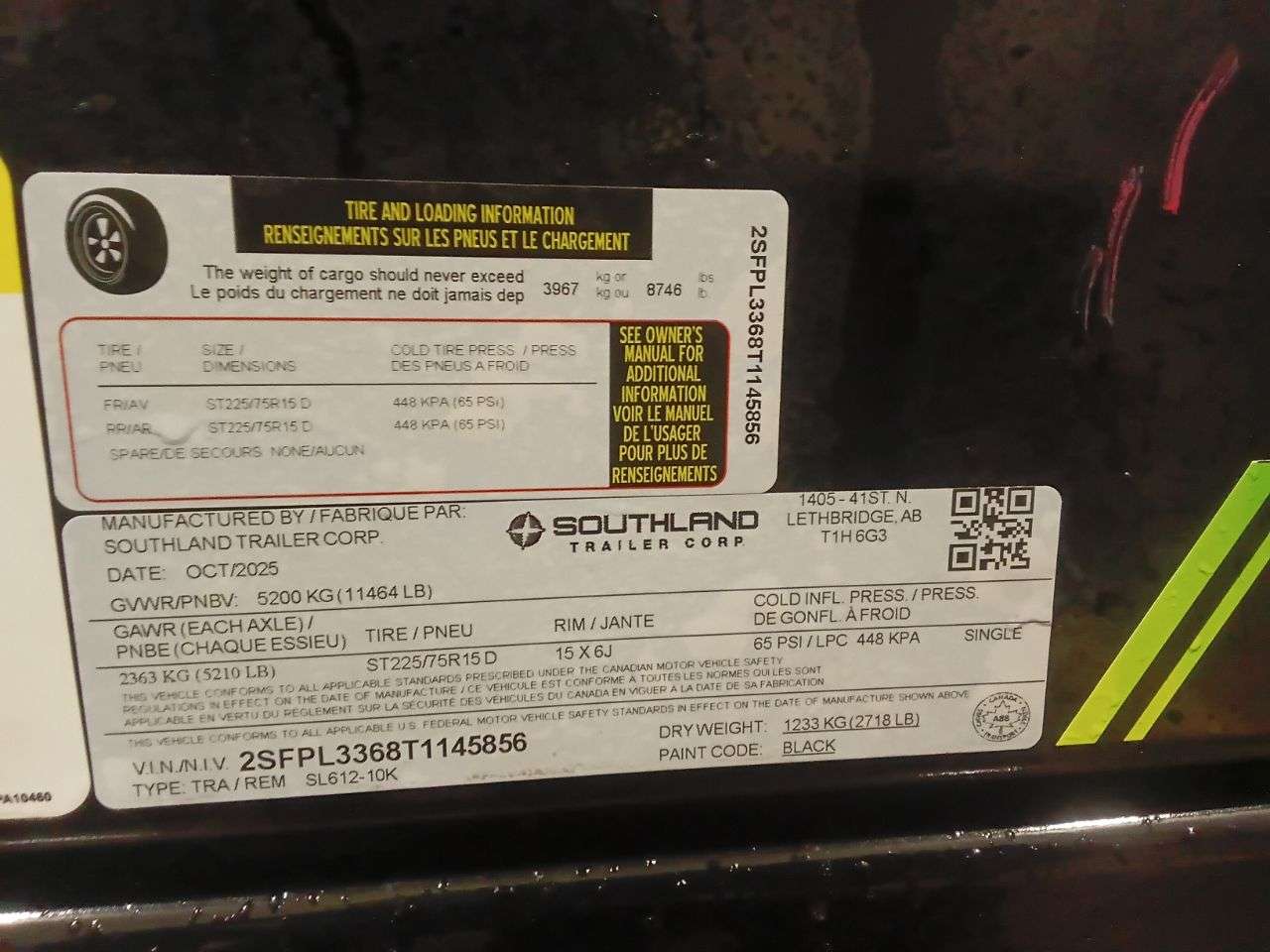 2026 Southland 10K 6' x 12' Dump Trailer