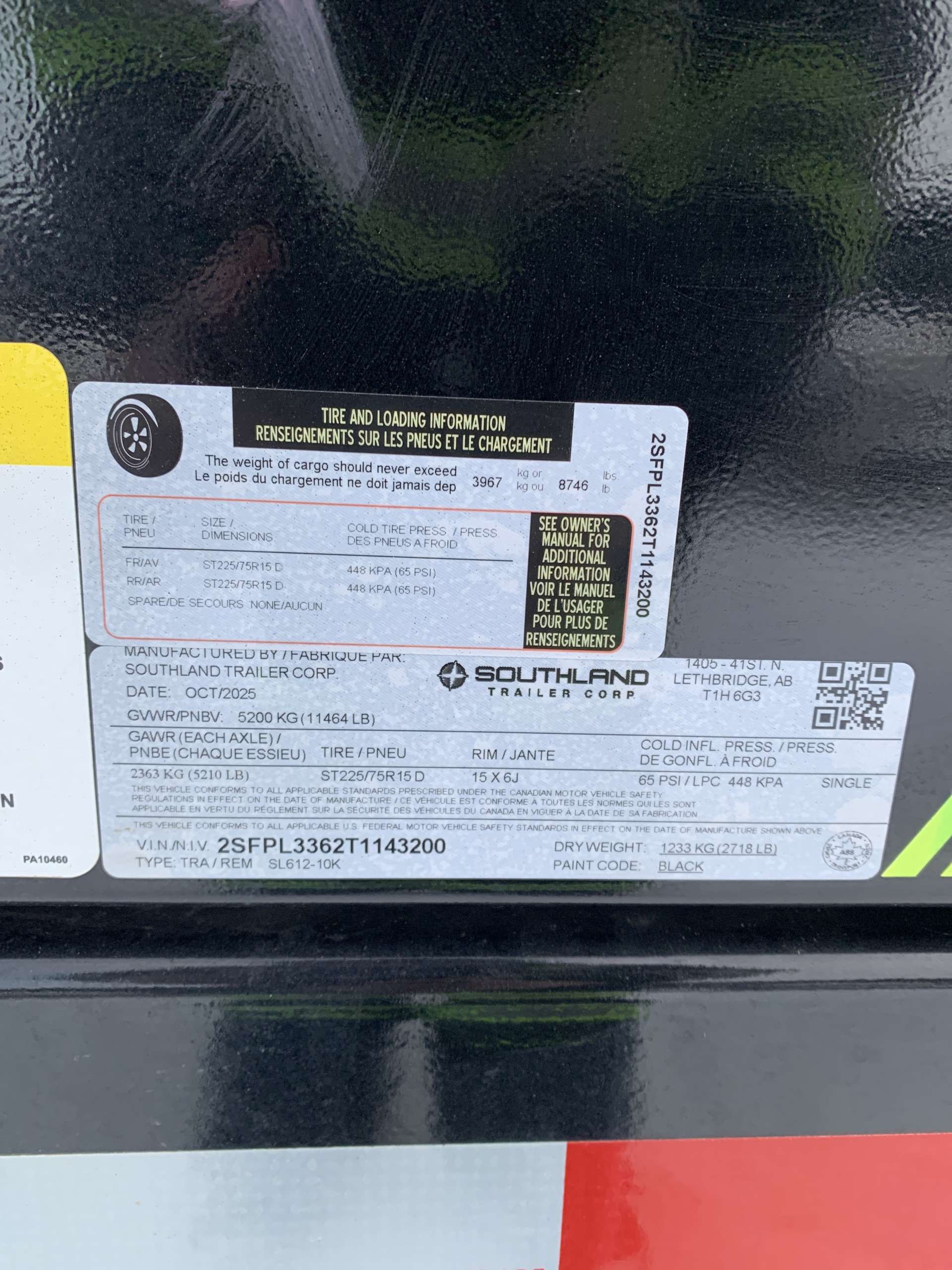 2026 Southland 10K 6' x 12' Dump Trailer