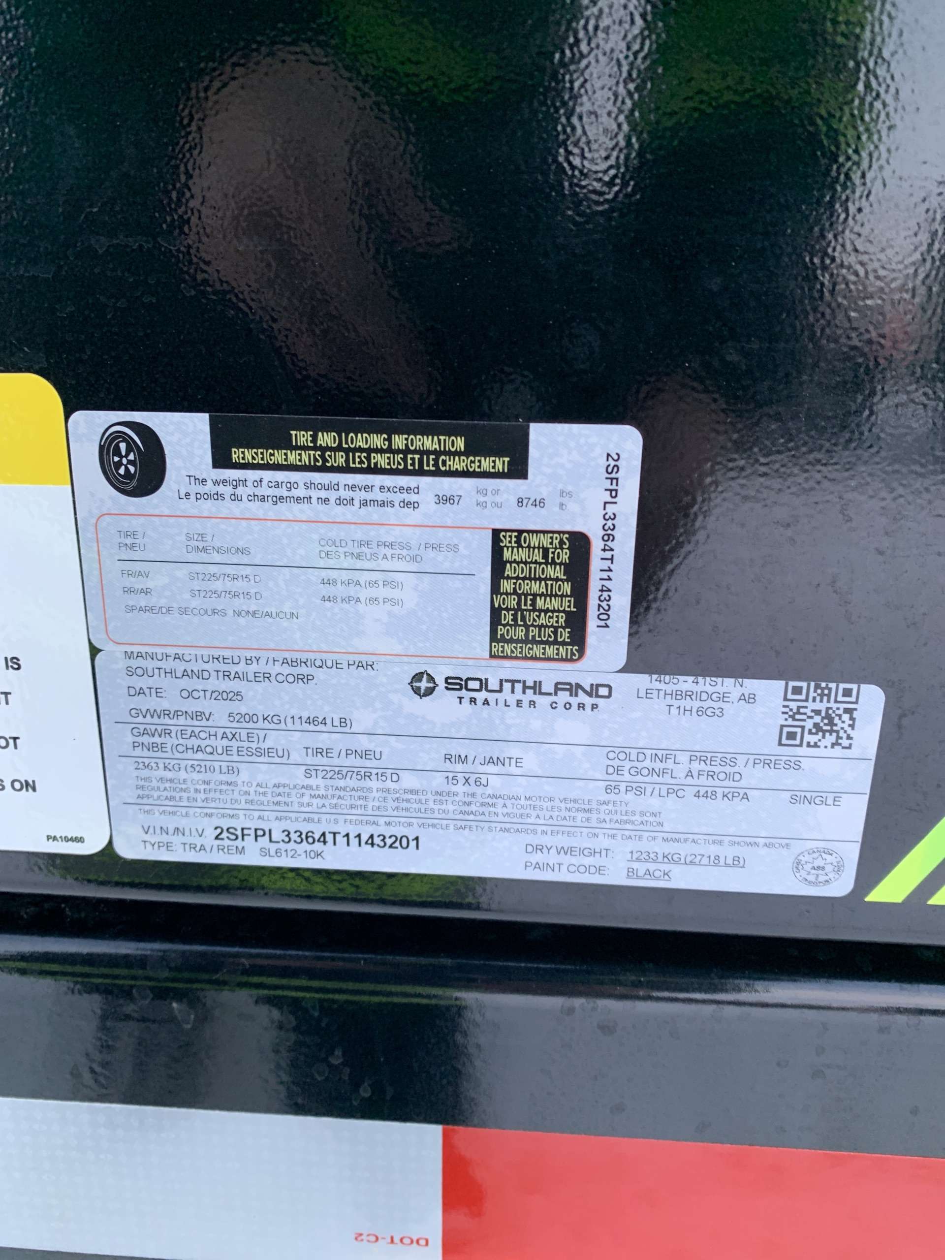 2026 Southland 10K 6' x 12' Dump Trailer